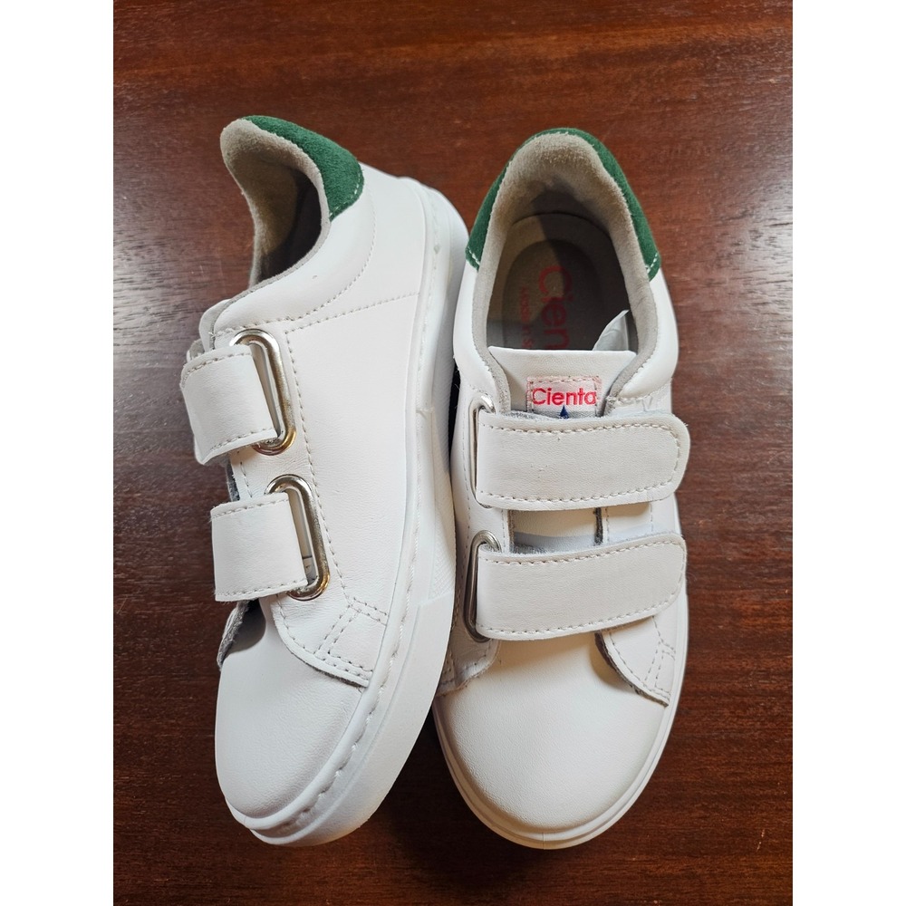 Cienta Ean Leather Shoes Size 32 EU 1 US Color 05 Blanco‎ New In Box